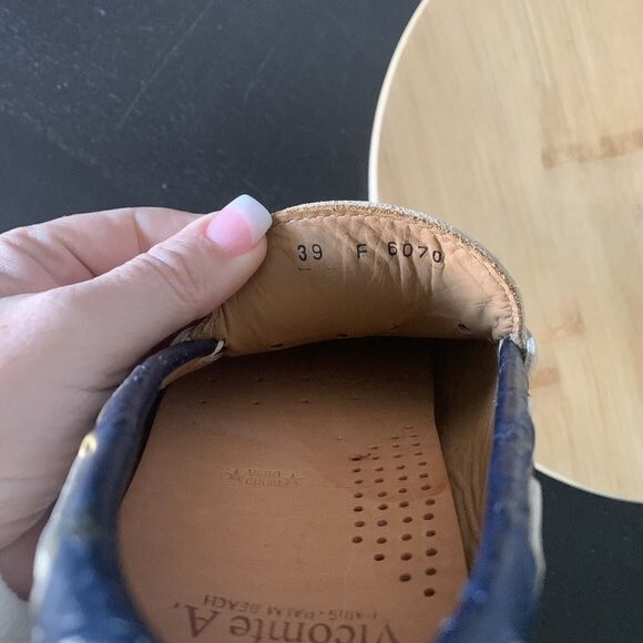 Vicomte A. Paris - palm Beach Leather Mocassin Creme Eur 39 men’s size 7 shoe - Picture 11 of 12